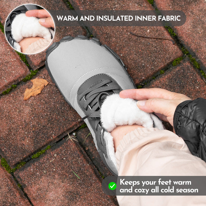 Natuvia – Winter-Ready Waterproof Barefoot Shoe with Grip (Unisex)