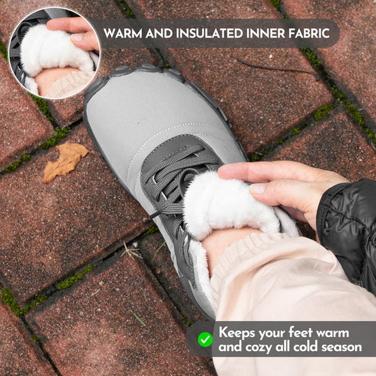 Natuvia – Winter-Ready Waterproof Barefoot Shoe with Grip (Unisex)