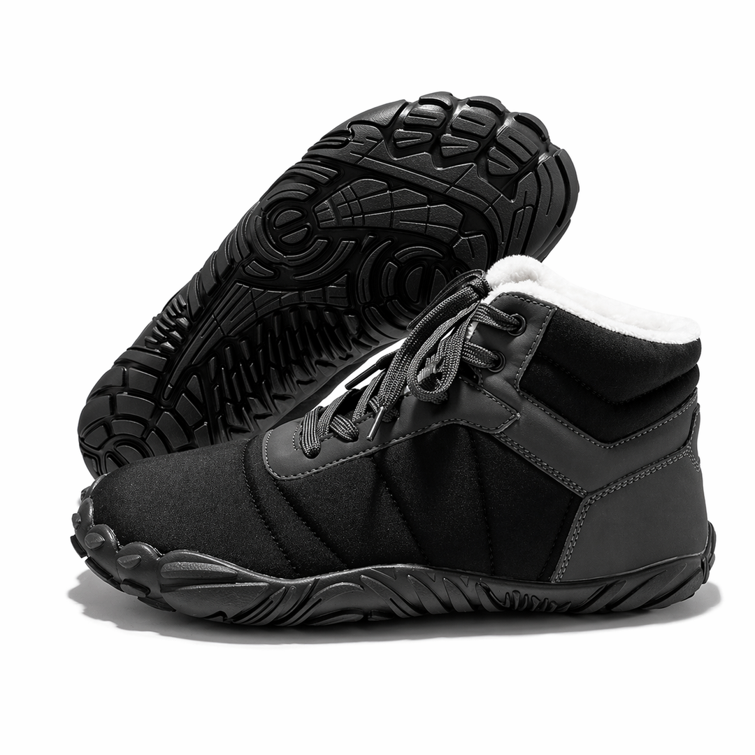 Natuvia – Winter-Ready Waterproof Barefoot Shoe with Grip (Unisex)
