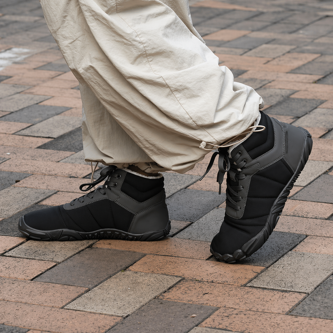 Natuvia – Winter-Ready Waterproof Barefoot Shoe with Grip (Unisex)